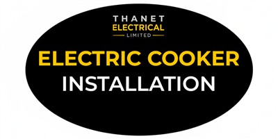 Professional electric cooker installation with supply cable and isolator switch in Margate, Ramsgate, and Broadstairs
